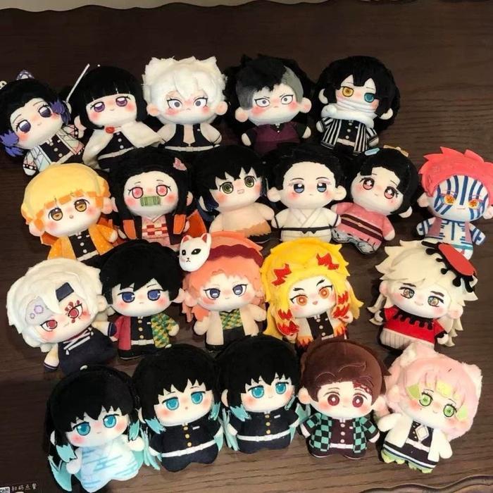 Boneka Gantung Kunci Boneka Deluxe Mewah Demon Slayer Tanjiro Nezuko Zenitsu Giyuu Muichiro