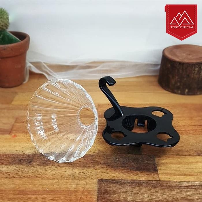 

V60 GLASS COFFEE DRIPPER 01 MANUAL BREW KOPI DRIP POUR OVER 1-2 CUP