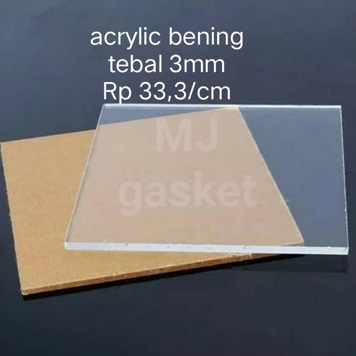 acrylic bening lembaran/akrilik lembaran tebal 3mm