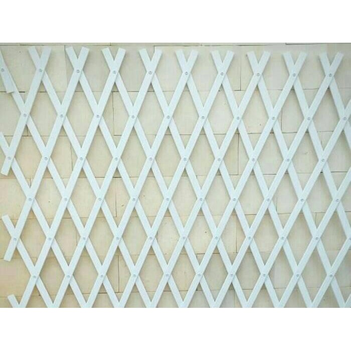 SM- pagar hias/pagar putih/dekorasi pagar/pagar tanaman/daun plastik