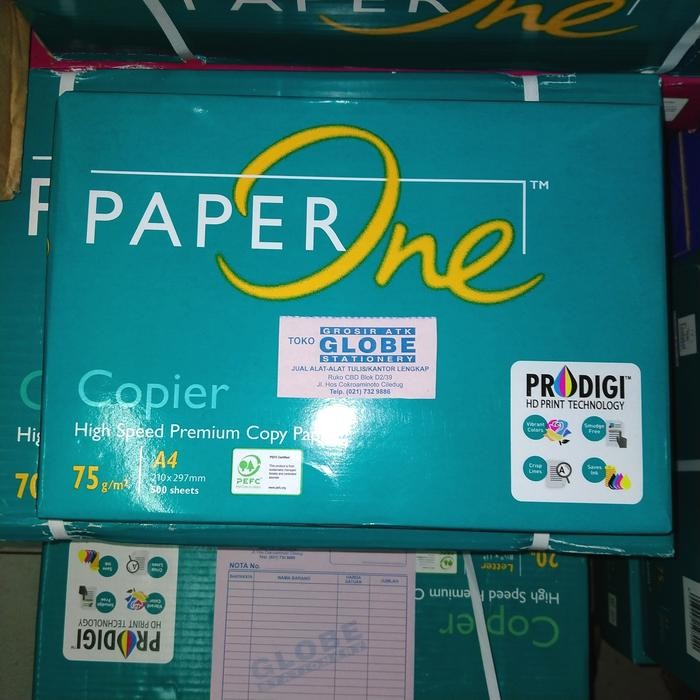 

NEW PRODUK HVS PAPER ONE A4 75 G/GSM (KERTAS HVS) PER RIM / REAM WARUNG ARA67