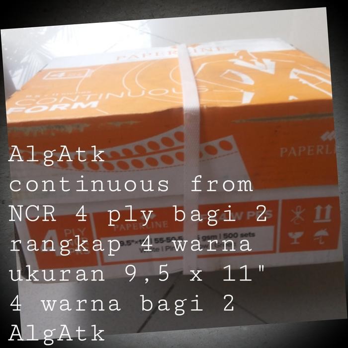 

NEW PRODUK SINAR DUNIA. KERTAS CONTINUOUS FORM 4 RANGKAP. PRS (BAGI2) NCR 4 PLY. WARUNG ARA67