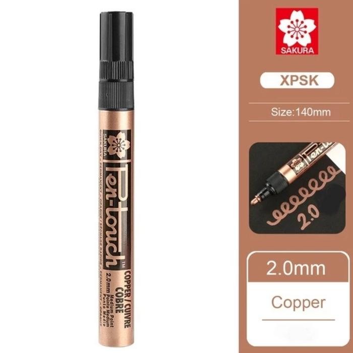 

NEW PRODUK SAKURA PEN TOUCH PERMANENT PAINT MARKER MEDIUM 2.0MM # COPPER WARUNG ARA67