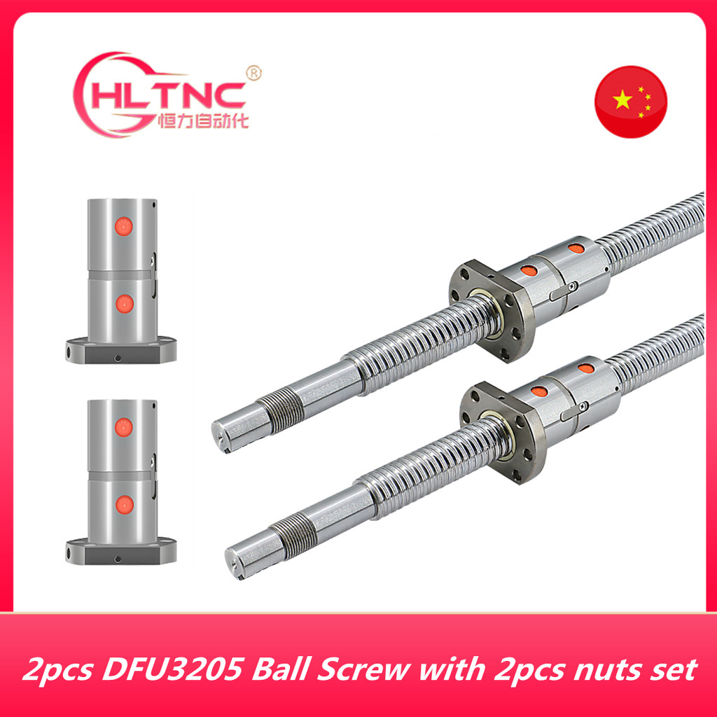 Ambyarrr linear rolled lead ball screw with double-nut set DFU3205 DFU3210 ball screw with end machi