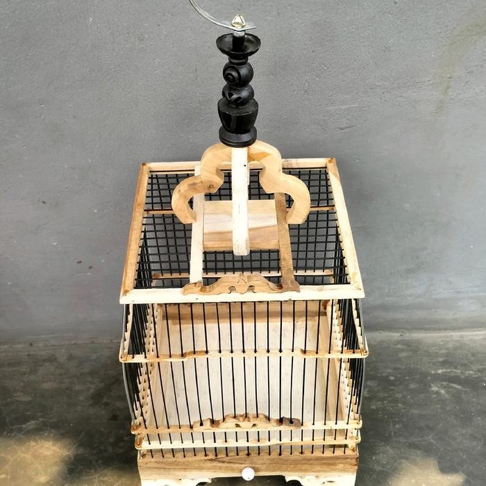 Guardian Birdcaree - Sangkar Cungkok Kotak Kayu Jati Ambrukan Blm Di Rakit