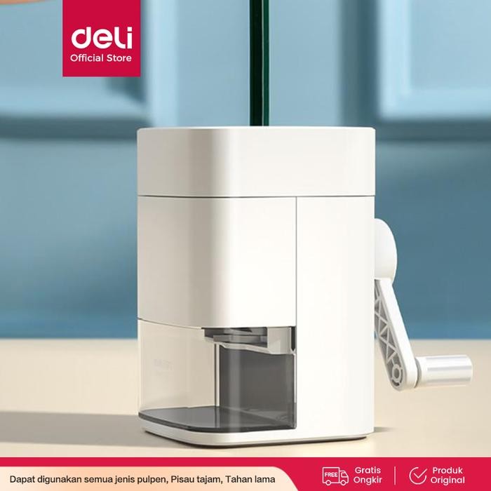 

Deli Rautan Pensil Putar / Rotary Pencil Sharpener LIGHT GREY 71172 Alat Stationery