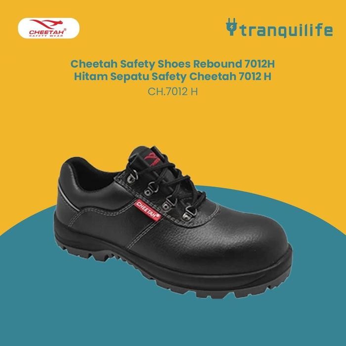 Cheetah Safety Shoes Rebound 7012H Hitam Sepatu Safety Cheetah 7012 H