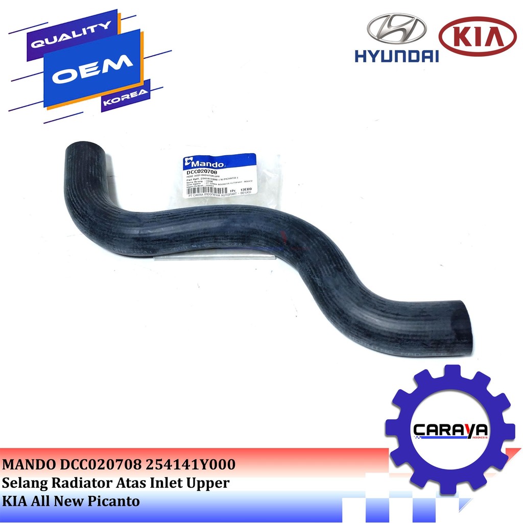 Selang Radiator Atas Inlet Upper Kia All New Picanto Asli Ori Mando