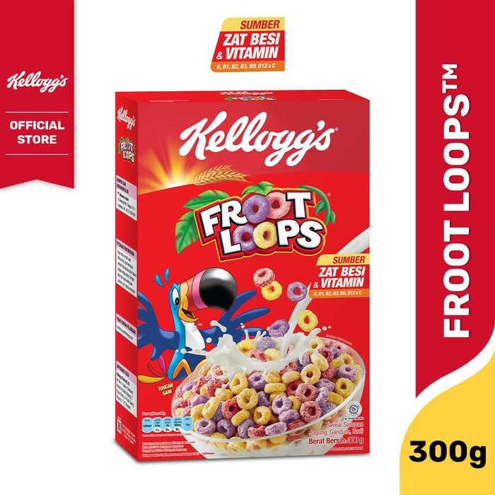 

Pilihan- Kelloggs Froot Loops Sereal 300G Granola Food