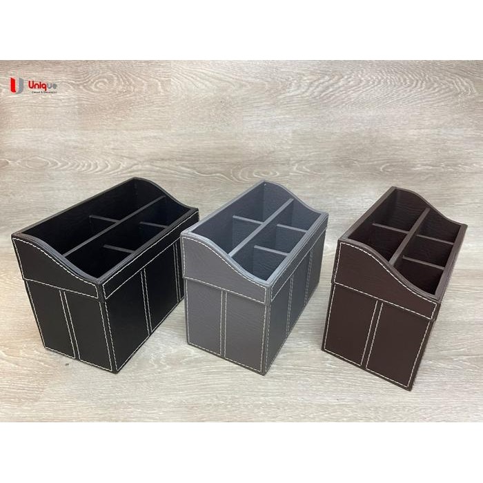 

TEMPAT WADAH ATK / KOTAK PENSIL PENA REMOT HANDPHONE BAHAN KULIT