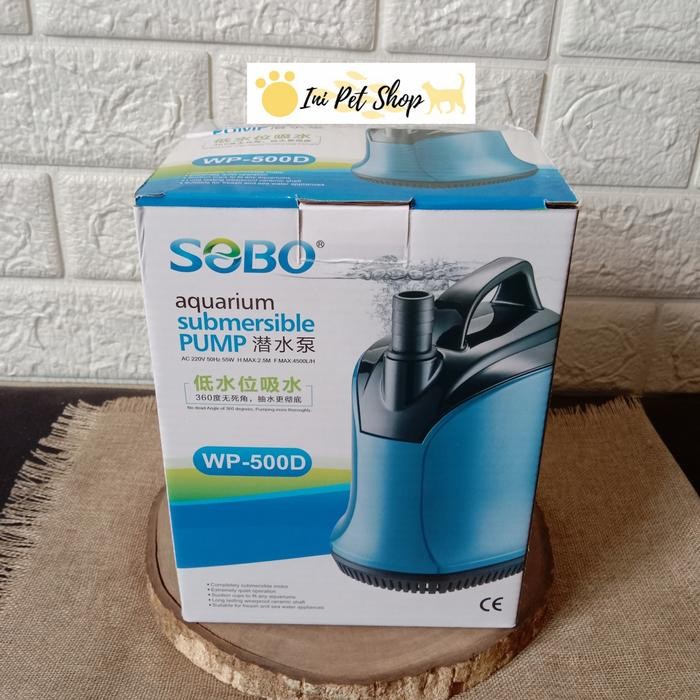 SOBO WP 500D POMPA CELUP AQUARIUM / KOLAM SOBO WP500D