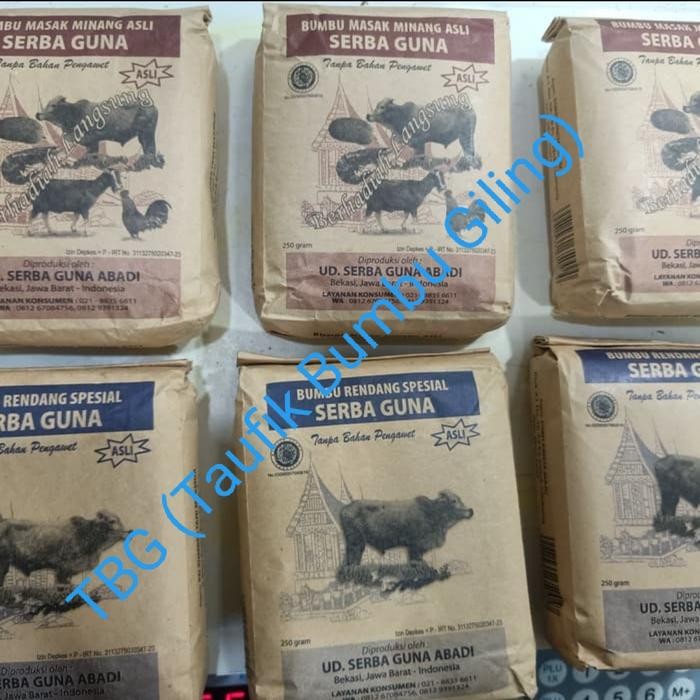 

Stok Baru bumbu masak minang asli SERBAGUNA