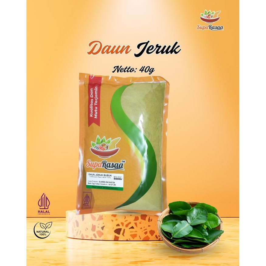 

TERLARIS Daun Jeruk Bubuk Suparasaa 500Gr - Aroma Harum, 100% Alami READY STOCK