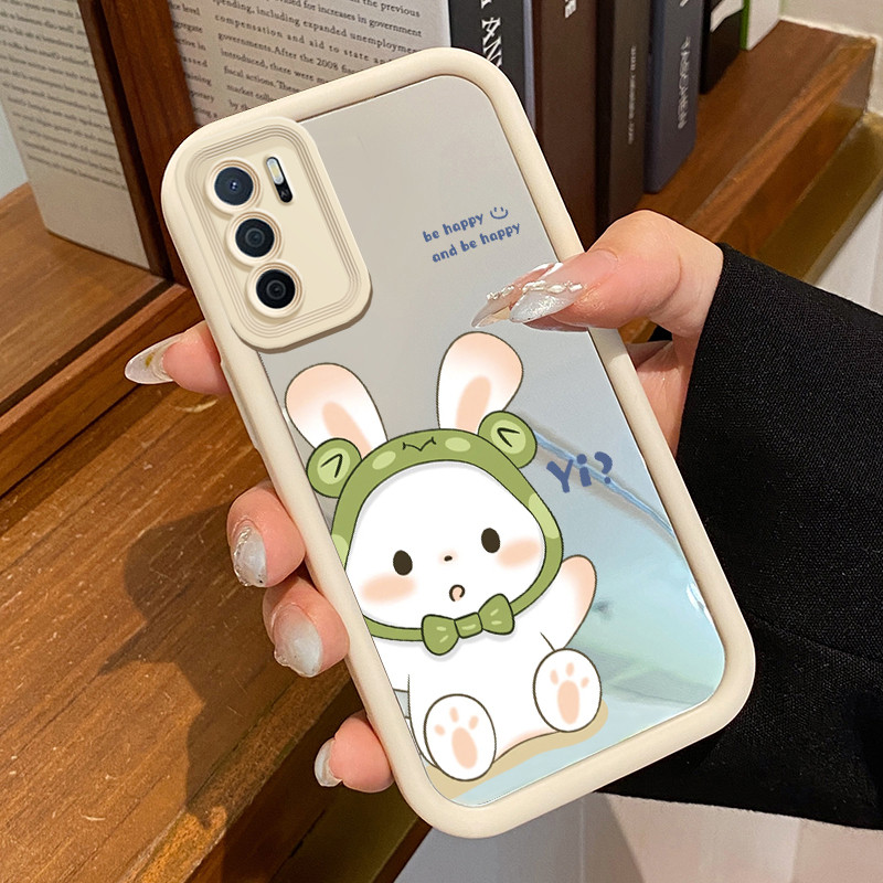 Casing Hp OPPO A16 OPPO A16s OPPO A54s Case Casing HP pola Kelinci indah Kesing Kasing cermin Cesing