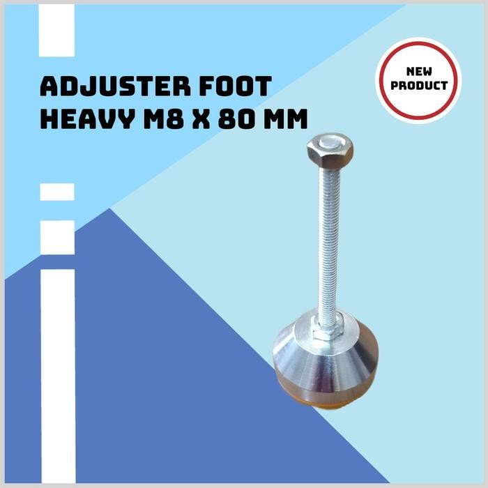 Adjuster Foot / kaki meja M8 x 80 mm