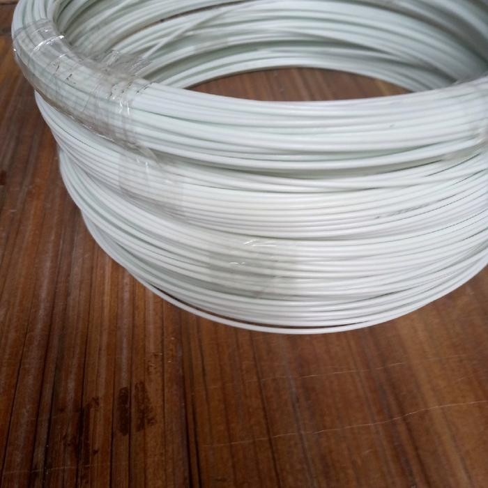 jeruji fiber diameter 2, 2 mm warna putih, jual per rol (250 gram) untuk membuat sangkar burung