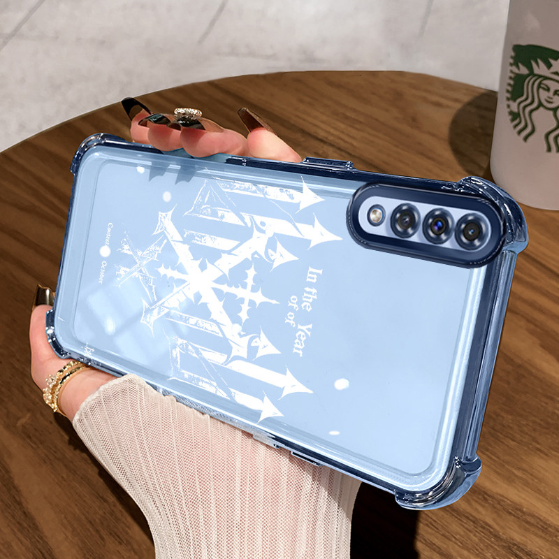 Casing Hp untuk Samsung A50 A50s A30s Case Pola Salib Kasing airbag Kesing Silikon Tipis  Softcase P