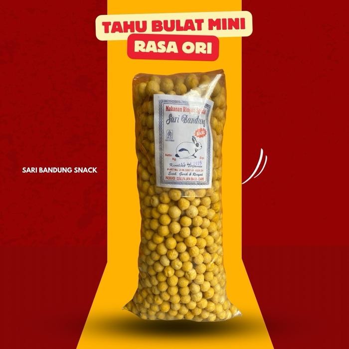 

New PROMO 500 GRAM Tahu bulat mini Crispy ori gurih rasa original makanan ringan cemilan khas ciamis