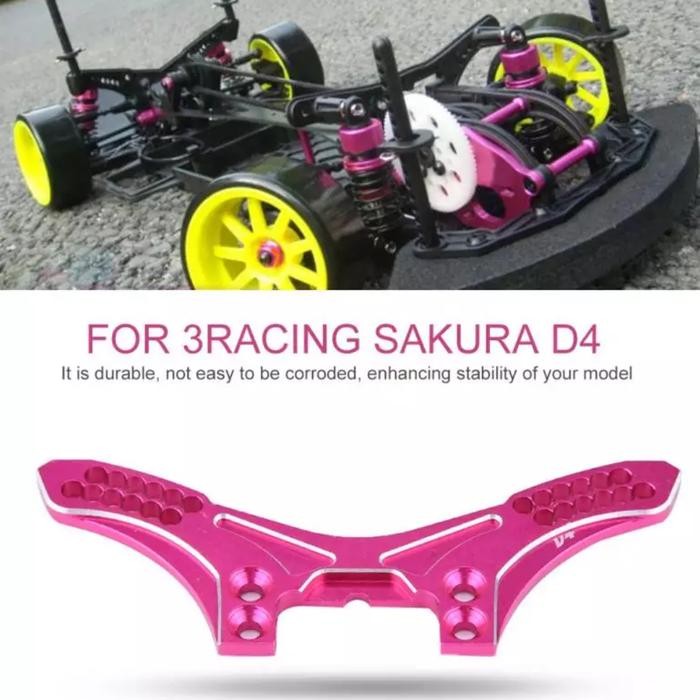 Stok Baru sakura d4 front shock tower 3racing aluminium metal alloy