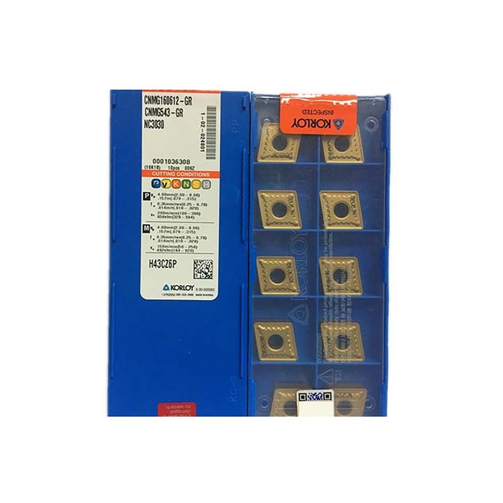 KORLOY 100% Original CNMG190608 CNMG190612 CNMG190616 GR NC3030