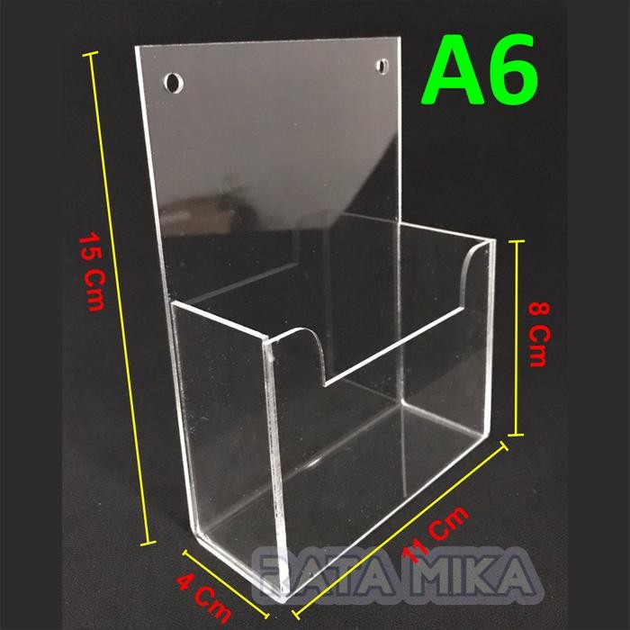 

OJ Kotak / Tempat Brosur Acrylic Ukuran A6 (10,5x15 cm)