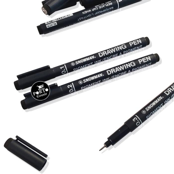 

Pilihan- Snowman Drawing Pen 0,05-0,8 Mm Lusinan