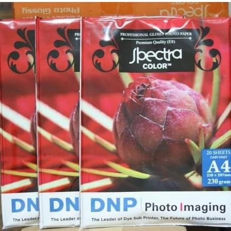 

SPECTRA GLOSY PHOTO PAPER 230 GSM UKURAN A4 KERTAS PHOTO