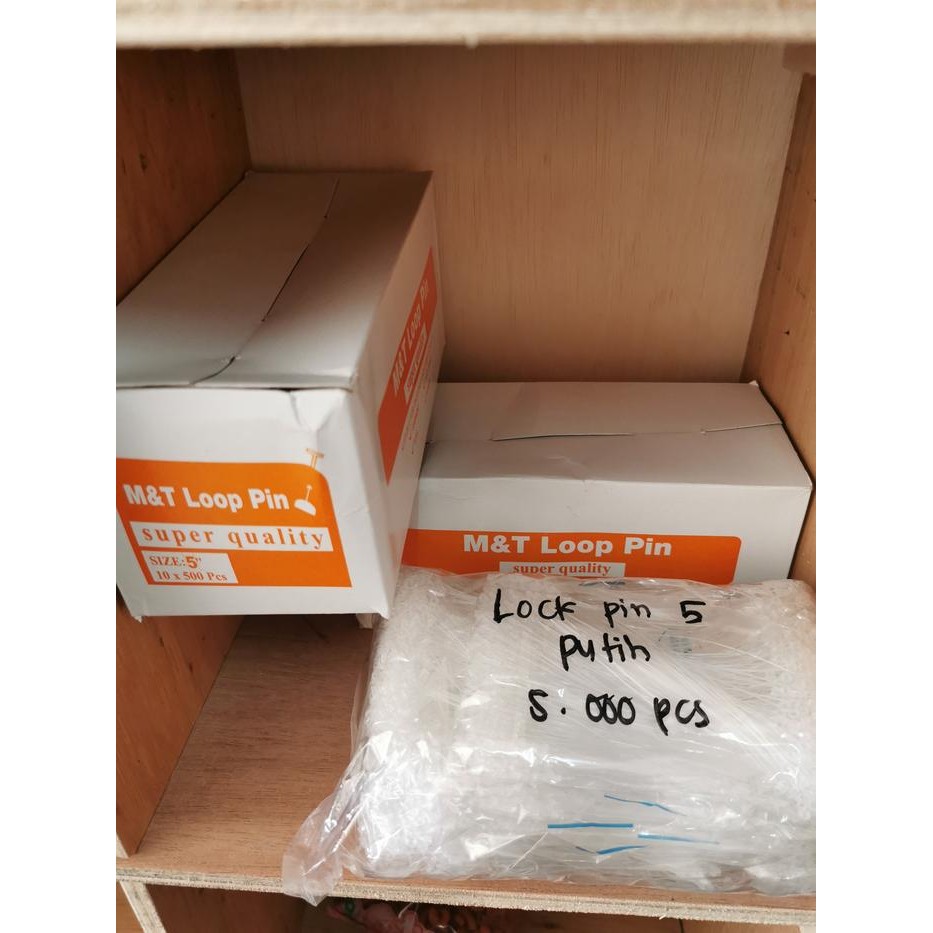 

New loop pin 5 inch / tali hang tag baju plastik / 5000pcs