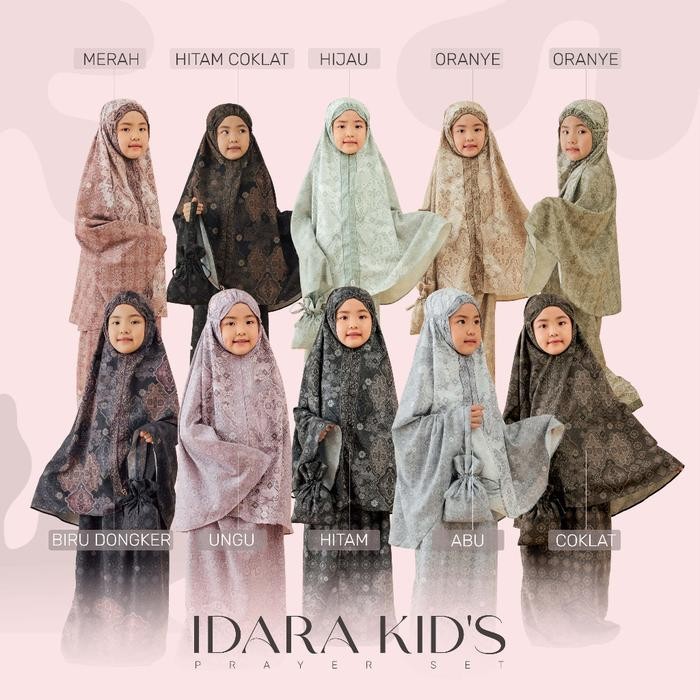 Pilihan- Prayer Set Idara Kid'S - Seradia X Fitrop Sudah Termasuk Sajadah Muka