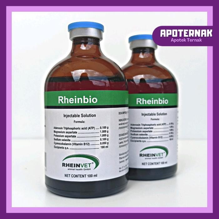 Chocolatoslatoe Rheinbio Injeksi Atp Energi - Obat Penguat Otot Dan Penambah Stamina Hewan - Sama
