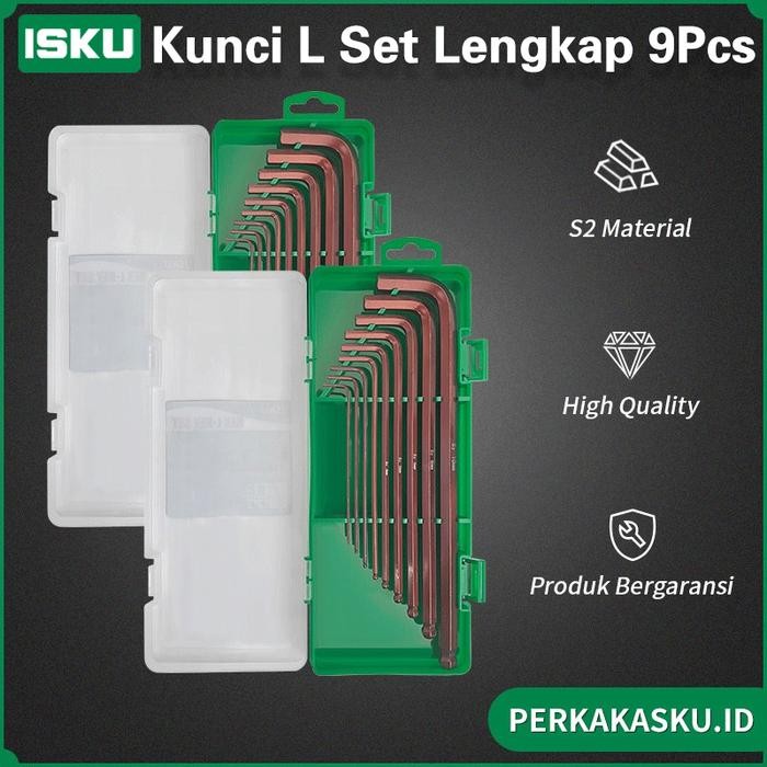 Isku Kunci L Set Kunci L Bintang Hex Ball Long Kunci L Sepeda Motor