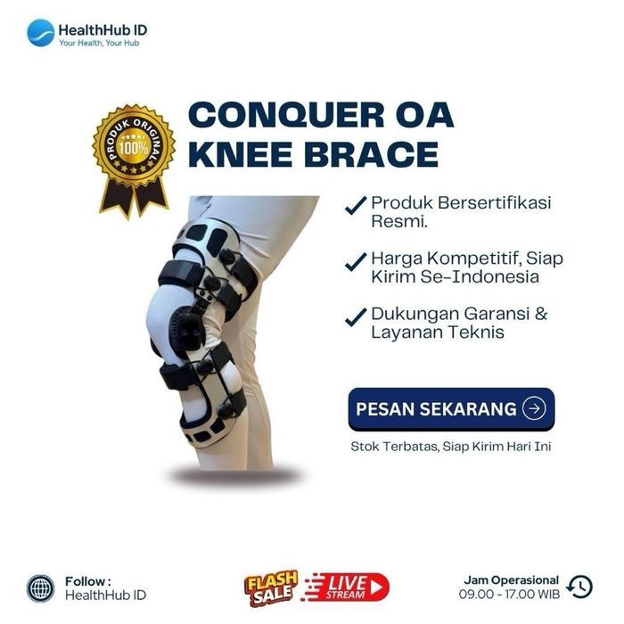 PROMO Conquer OA Knee Brace / Brace Penyangga Lutut OA