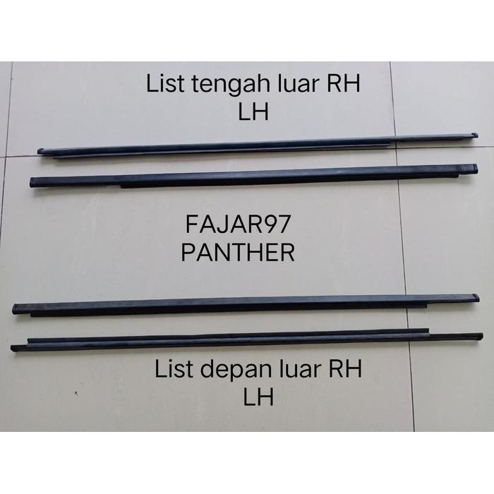 OJ Weather strip out Panther/Pelipit karet kaca luar Panther