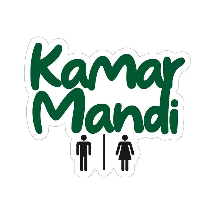 Hiasan dekorasi dinding aesthetic tempel tulisan kamar mandi BR