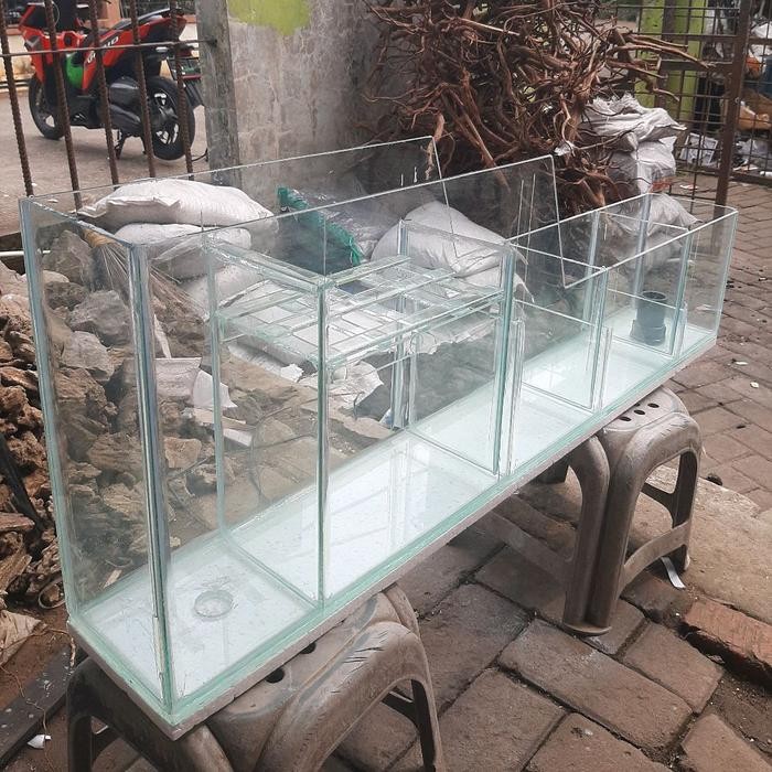 Filter Talang Kaca Aquarium / Top Filter China Style 120cm
