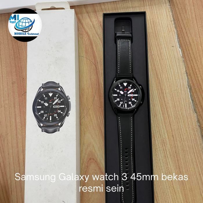 Samsung galaxy watch 3 45mm bekas second ex resmi sein mulus fulset jam tangan pria samsung