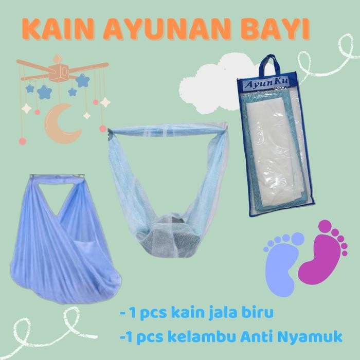 Dialogue Baby - Kain Jala Ayunan + Kelambu (Saja) Biru Dan Pink