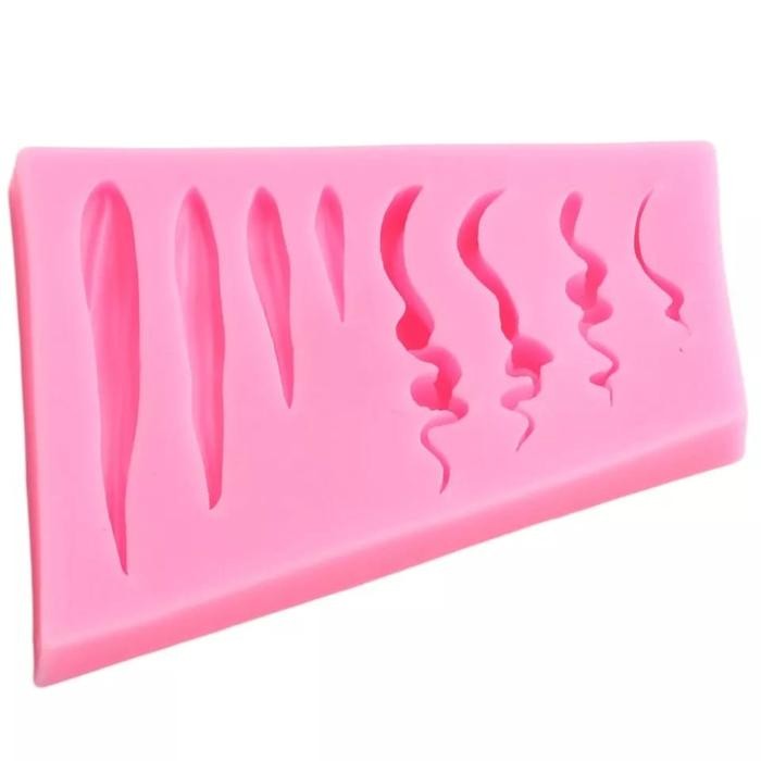Cetakan Silikon Fondant Rambut Doll Hair Silicone Mold