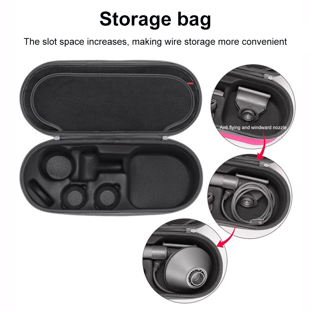 Hair Dryer Storage Box Organizer EVA Hard Case for Dyson HD01 HD02 Supersonic Hair Dryer for Dyson H