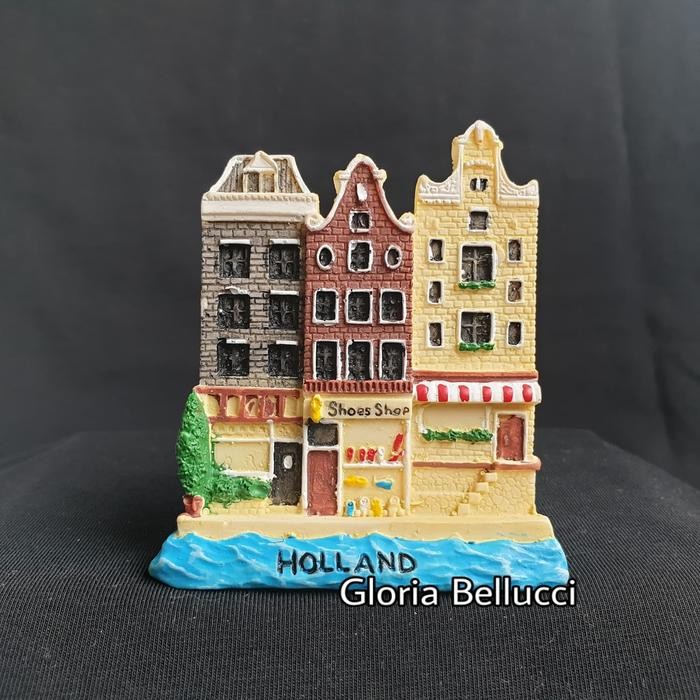 SOUVENIR TEMPELAN MAGNET KULKAS AMSTERDAM HOLLAND BELANDA