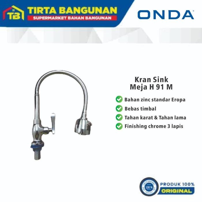 ONDAN KRAN SINK H 91 M KRAN CUCI PIRING MEJA / KERAN DAPUR 1/2 INCI