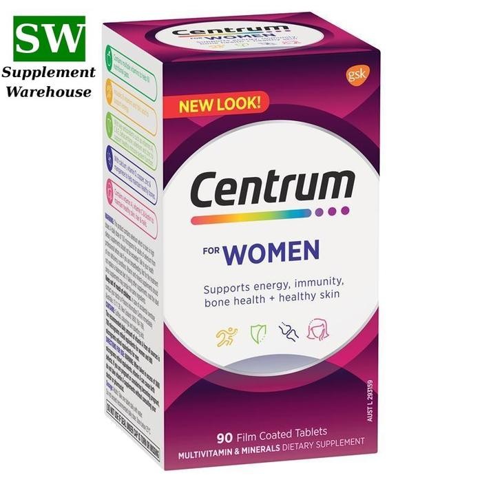 ORIGINAL Centrum For Women Multivitamin - 90 Tablets