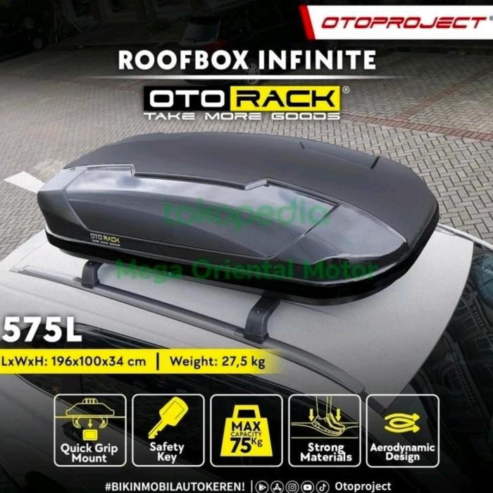 Roof Box / Roofbox Infinite Otorack Kualitas Premium 575liter