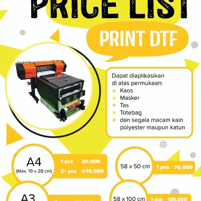DTF print mesin besar auto