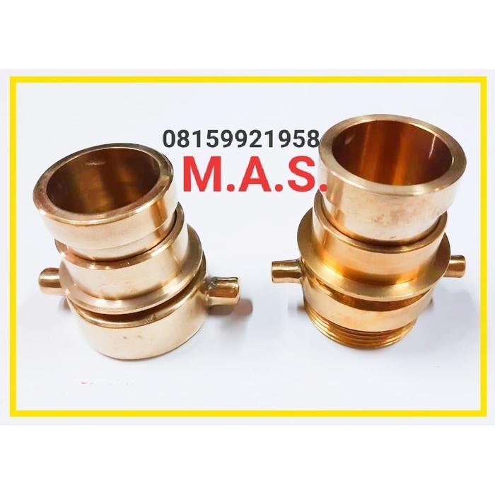 Hemat Adaptor Machino Laki Drat Dalam Luar 1,5 In Coupling Pemadam 11/2" Sni Terlariss 