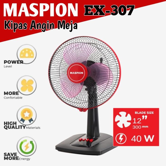 ORI MASPION EX-307 Kipas angin maspion meja 12 inch