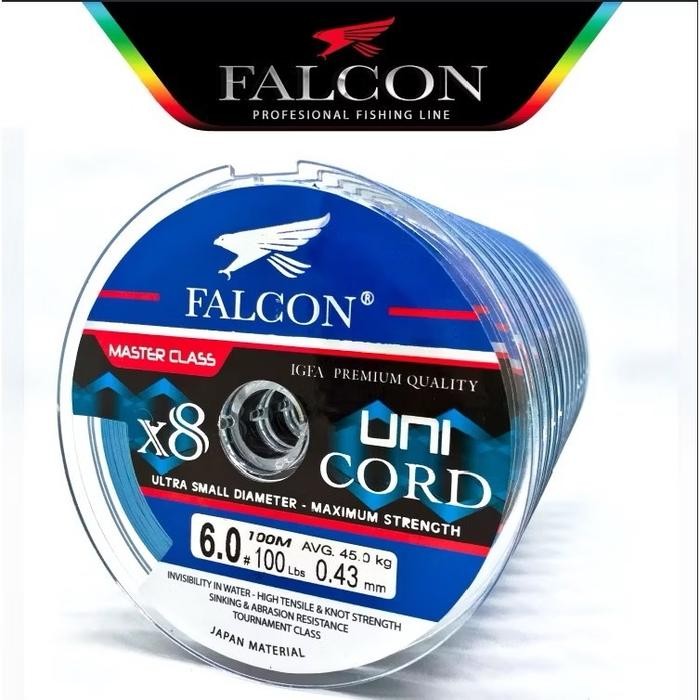 Senar PE X8 Falcon Uni Cord 100M Connecting (TERBAIK) (TERBARU) (TERMURAH)