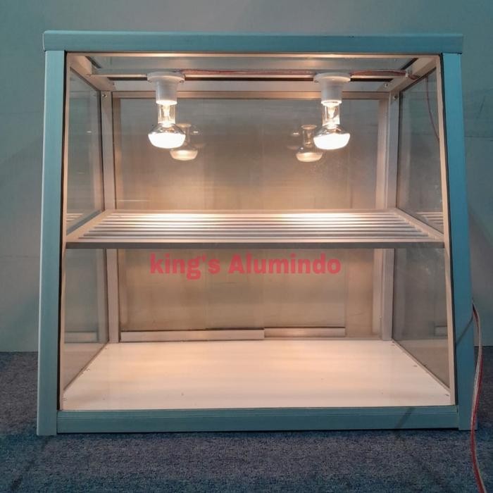 Ready Etalase Kfc Fried Chicken Ayam Goreng Aluminium Kaca