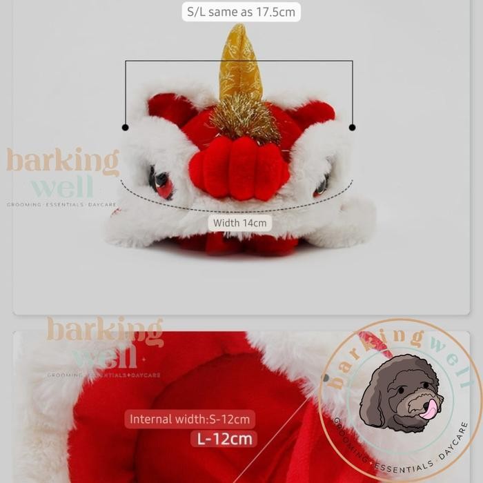 BAJU IMLEK ANJING KUCING - TOPI BARONGSAI KOSTUM IMLEK ANJING CNY