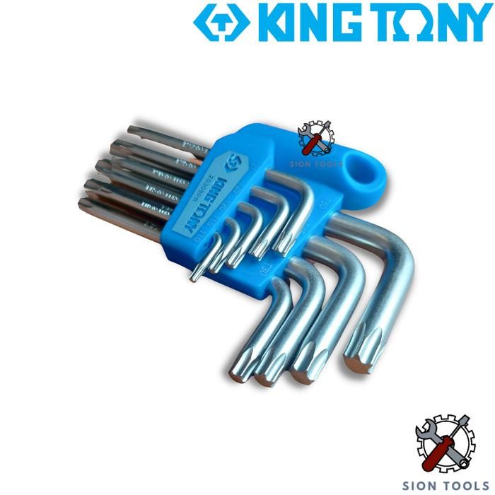 KING TONY KUNCI L BINTANG SET (STANDARD TYPE) 9 PCS / STAR L WRENCH
